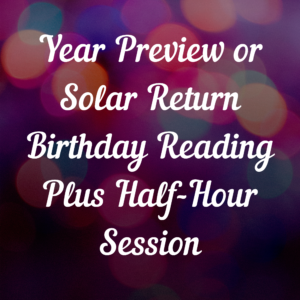 Year Preview/Solar Return Birthday Reading Package