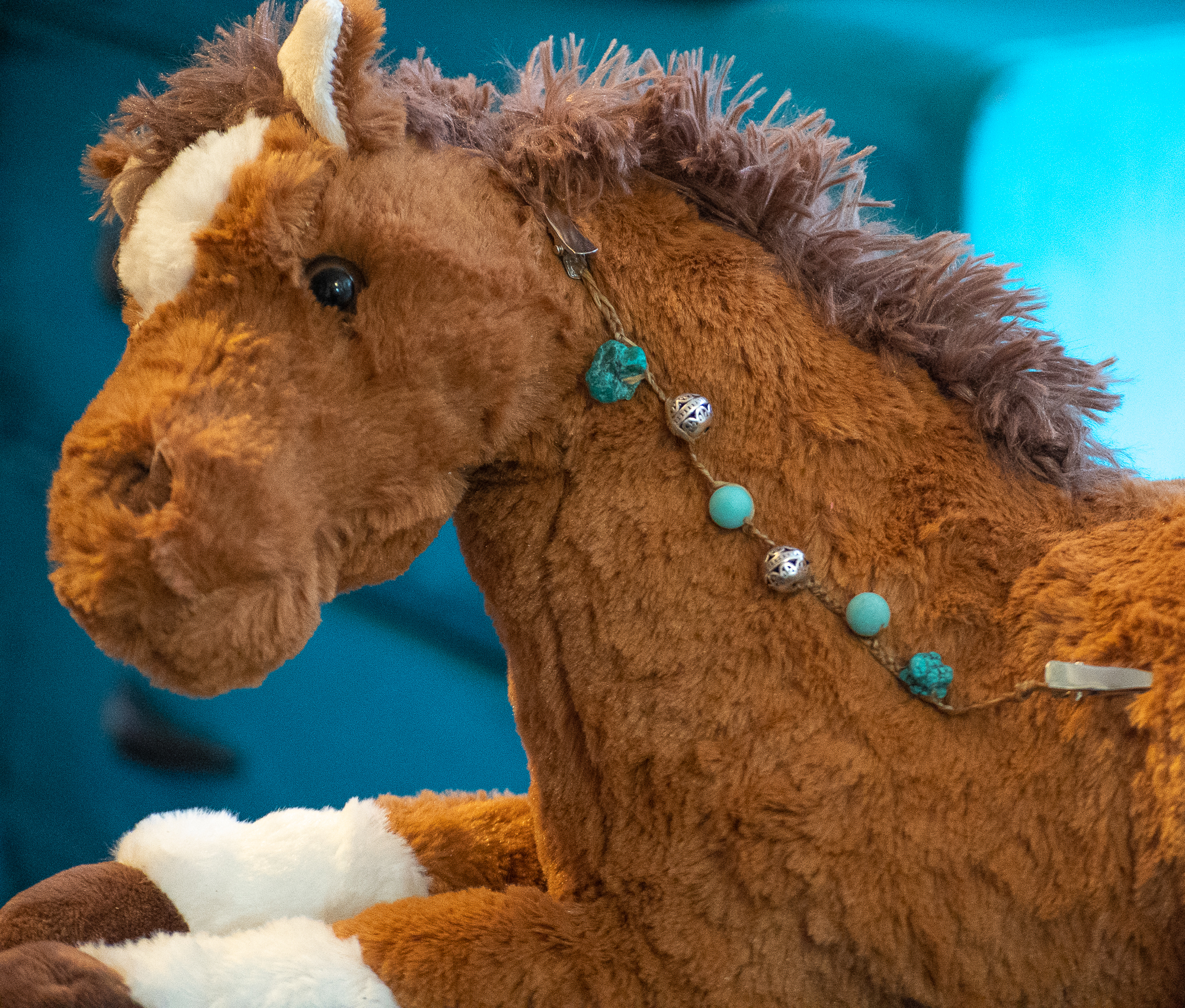 Amazonite and Turquoise-colored Mane Beads