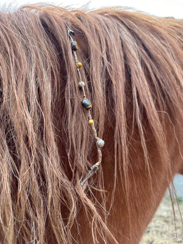 Tiger's Eye and Yellow Mookaite Mane Beads by Julie Bradshaw